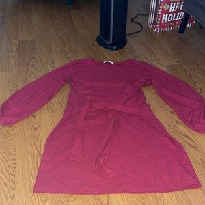 Burgundy Sweater Dress